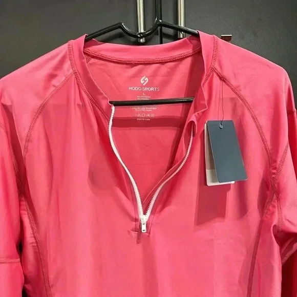 Hodo Sports ultraviolet protection factor 50+ long sleeve 1/4 zip pull over tee - Picture 10 of 10